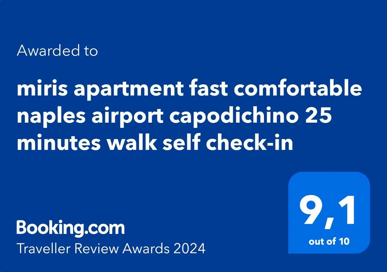 Miris Apartment Fast Comfortable Naples Airport Capodichino 25 Minutes Walk Self Check-In